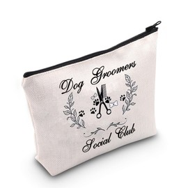 JNIAP Pet Grooming Gift Dog Groomers Social Club Cosmetic Bag Dog Lover Gift (Dog Groomers Bag)