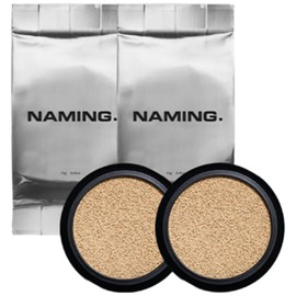 Naming Layered Fit Cushion Refill + Puff (1+1), 19N, 2 pcs / 네이밍 레이어드 핏 쿠션 리필+퍼프 (1+1), 19N, 2개
