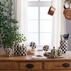 MACKENZIE-CHILDS Cookie Jar with Enamel Lid, Large Glass Treat Jar