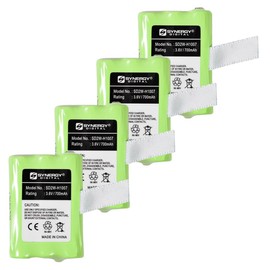 Synergy Digital 2-Way Radio Batteries, Works with Motorola SX600R 2-Way Radio, (Ni-MH, 3.6V, 700 mAh) Ultra Hi-Capacity, combo-pack includes: 4 x SD2W-H1007 Batteries