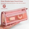 Xaoqin Transparent mesh Pencil case, Large Pencil case, Stationery Bag,