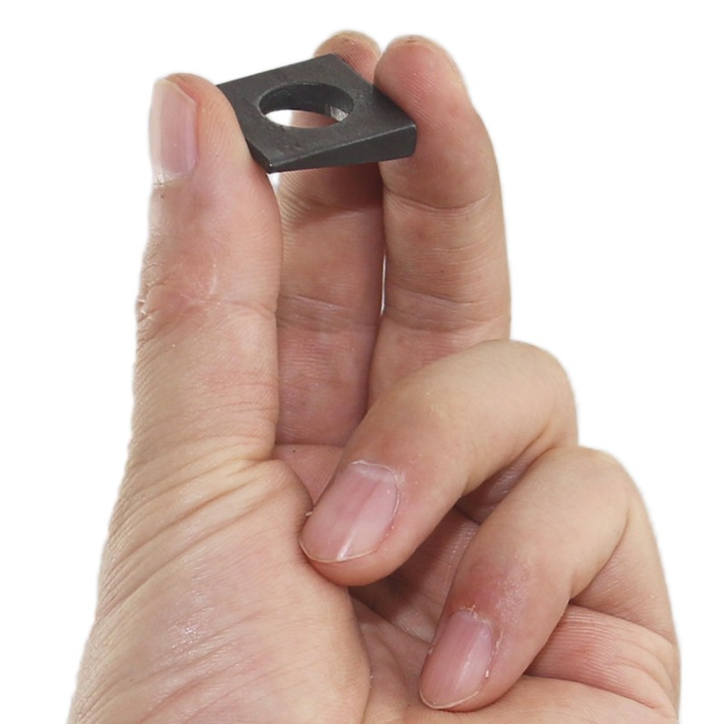 20 PCS 3/8 Beveled Square Washers in Plain Carbon Steel