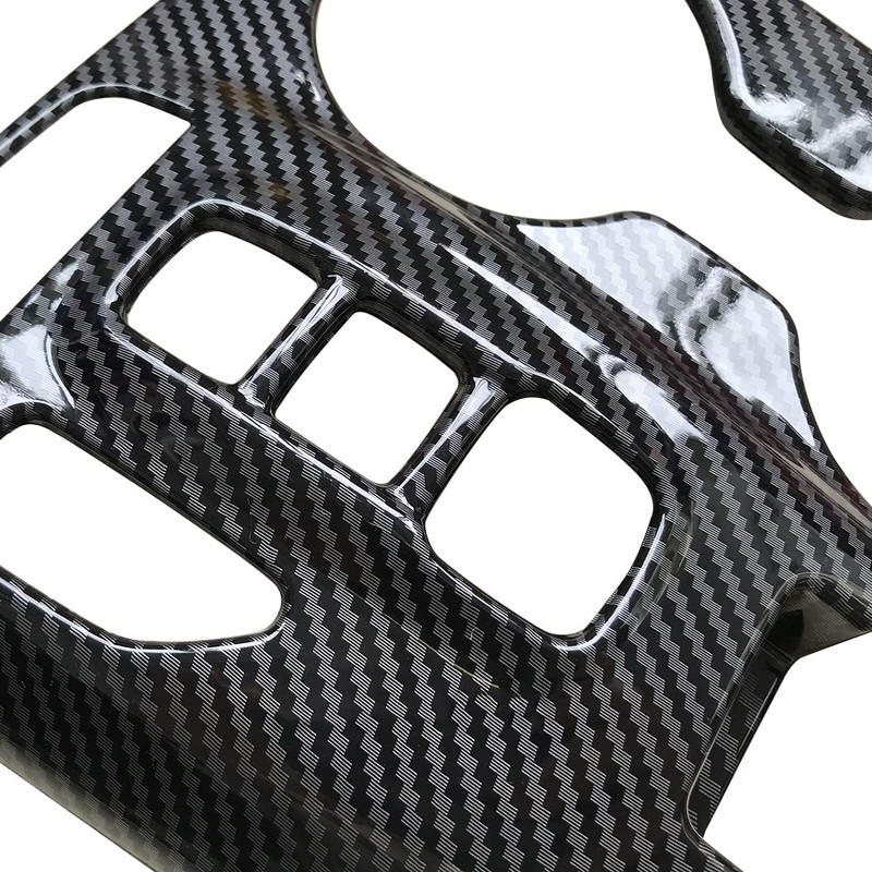 ruihe Carbon Fiber Pattern Car Gear Shift Knob Console Panel