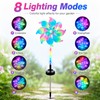 360° Solar Wind Spinners with Led Lights, Windmill for Yard