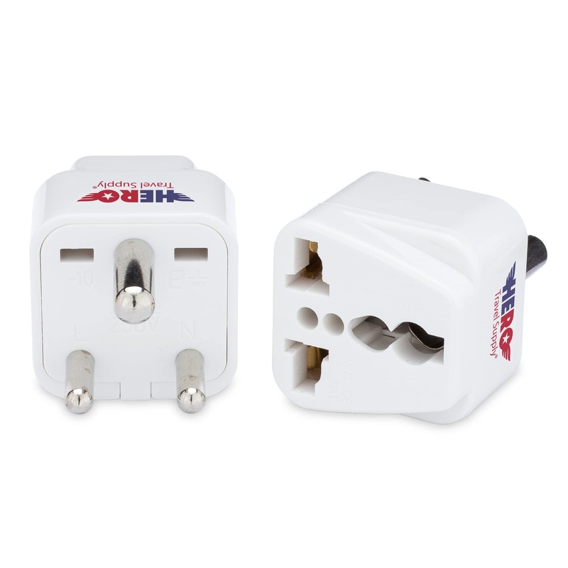 Hero Premium US to India Power Adapter Plug (Type D,