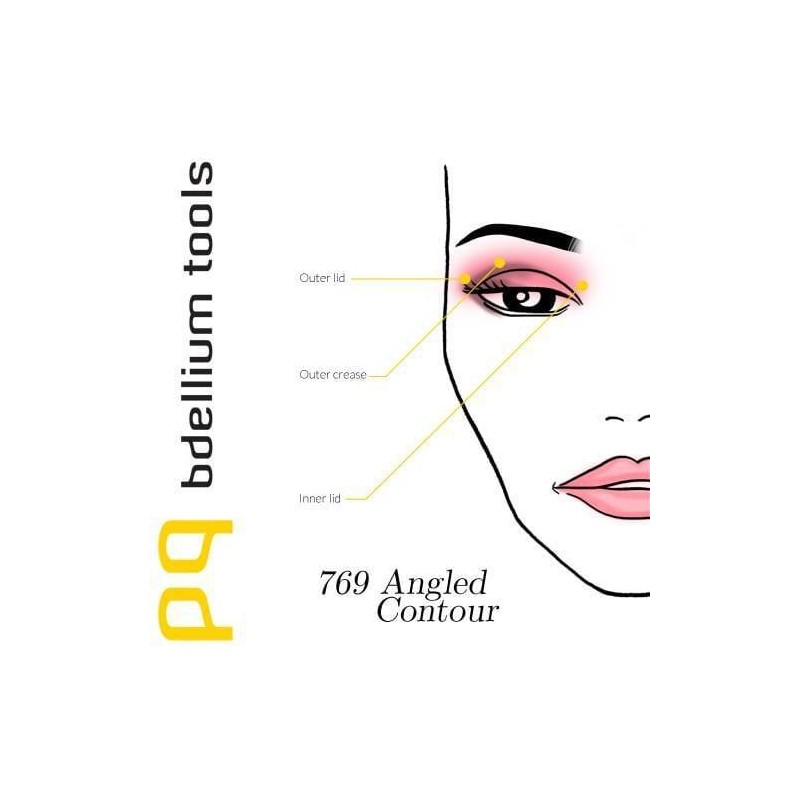BDELLIUM TOOLS Pink Bambu 769 Angled Contour