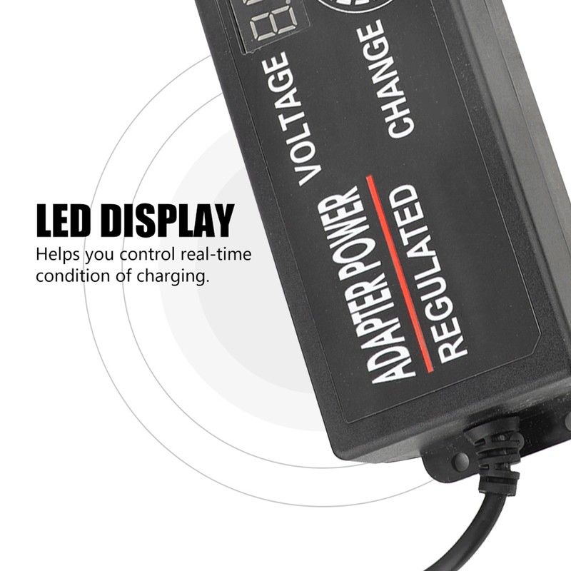 AC/DC Adjustable Power Adapter 3‑12V 5A Anti Interference Power Adapter