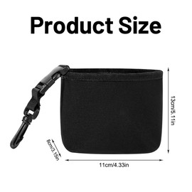 Ortviai Golf Club Cleaning Bag Kit, Golf Accessories, Golf Club Scrub Bag with Grommet, for Club Grooves Cleaning