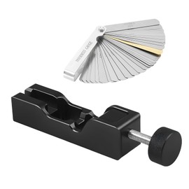 DXNQ 2 PCS Car Spark Plug Gap Tool, Spark Plug Gapper Adjustment with 32 Blades Feeler Gauge, Spark Plug Gap Setting Tool for Most 10mm 12mm 14mm 16mm Spark Plugs, Car Accessories (Black)