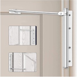 Cierra Puertas Automatico Cierres de Puerta de Resorte de Seguridad con Tornillos y Llave de Allen Fácil de Instalar Resistente al Fuego Ideal para Dormitorio Apartamento Sala de Estar u Oficina
