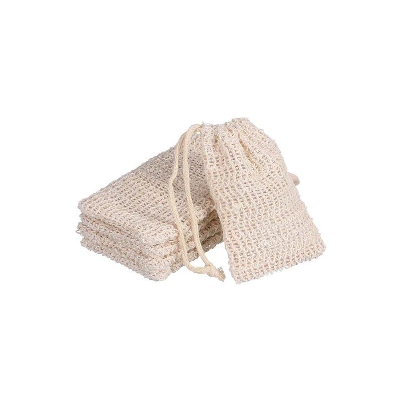 Triko Bolsa de Jabón de Sisal Natural, Juego de 5