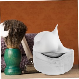 PACKOVE Marble Shaving Bowl for Men Porcelain Design Capacity for Rich Slip for Easy Use and Shaving Soap Bowl