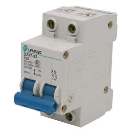 Baomain Circuit Breaker DZ47-63(MBM6C) C25 25A 400VAC 6000A Breaking Capacity 2P