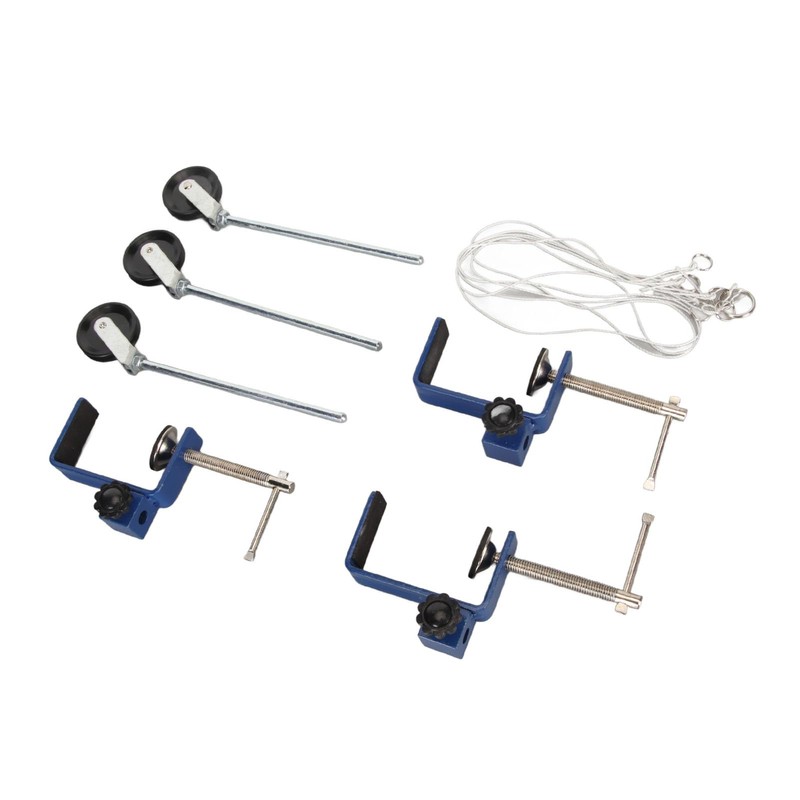 Woodworking Clamp Table Mounting Clamp with Metal Pulleys, Reinforced Bench