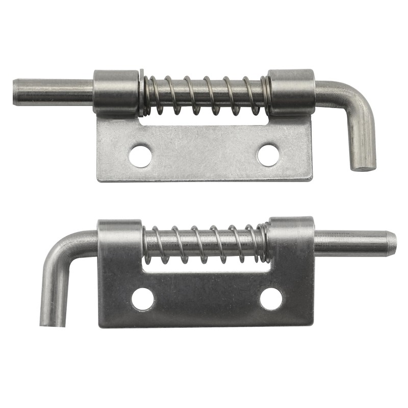 JianLing 4pcs Flat Pin Hinge Spring Latch 304 Stainless Steel