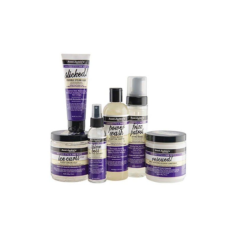 Aunt Jackie's Grapeseed Collection, Ice Curls Glossy Curling Jelly; Sulfate