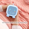 LED Alarm Clock Mini Portable Voice Control Temperature Display USB