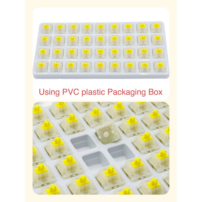 Gateron Milky Yellow Pro V2 Pre-lubed 5-Pin 50gf Linear Switches