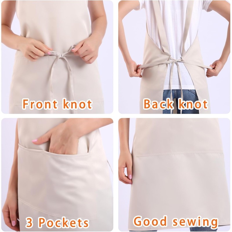 1 PCS H Style Apron with Pocket for Women, Men