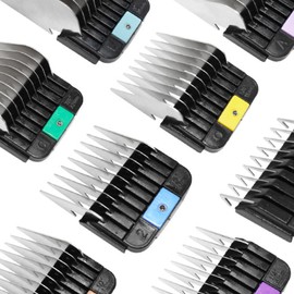 Qianly 8 Pieces Guide Combs Set Pets Hair Clippers Limit Comb Guide Limit Comb for Home