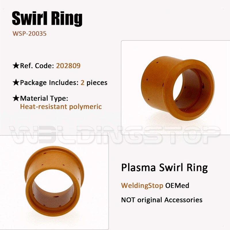 WeldingStop 202809 Swirl Ring fit for Miller Spectrum 375 X-treme