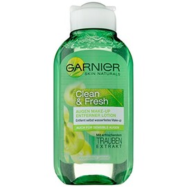 Garnier Clean & Fresh Eye Make-Up Remover / Make-Up Remover Removes Even Waterproof Make-Up (with Grape Extract) Ophthalmologically Tested, Pack of 1 - 125 ml