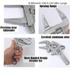 Adjustable Spanner,Adjustable Wrench,Large Adjustable Spanner,6-70mm Wide Jaw Adjustable Spanner,Convenient Wide