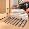 8-Piece 100mm Hex Allen Wrench Drill Bit Set – SAE
