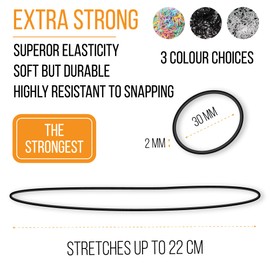 TYGA Store Pack of 1000 Mini Rubber Bands Soft Elastic Bands for Kids Hair, Braids Ponytail Hair, Pet Hairband Wedding Hairstyle and More (Pastel (Extra Thick))