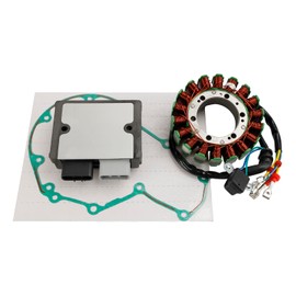 Topteng Generator Stator Regulator + Rectifier + Gasket for Honda Side by Side 2009-2013 MUV700 A/2A/3A - BIG RED 31120-HL1-A02 31600-HP5-601 11396-HN8-A60