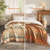 Boho Throw Blanket for Bed 60”x80”, 100% Cotton Woven Blanket