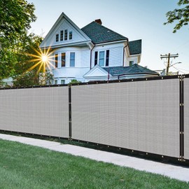 FLORALEAF 5' x 87' Privacy Screen Fence Windscreen Mesh Shade Net Cover Heavy Duty Fencing 90% Blockage for Outdoor Wall Garden Yard Backyard - Custom Size Available