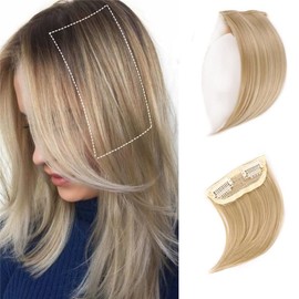 20cm Thick Straight Hairpieces Adding Extra Hair Volume Clip in Hair Extensions for Short Hair Invisible Fluffy Hair Pieces Hair Pad Extensions Hair Topper for Women with Thinning Hair