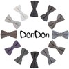 DonDon Men's Bow Tie 12 x 6 cm Checked Tied