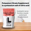 Blackburn Distributions LifeLab Supplements Potassium Citrate Powder, 1 Kilogram -