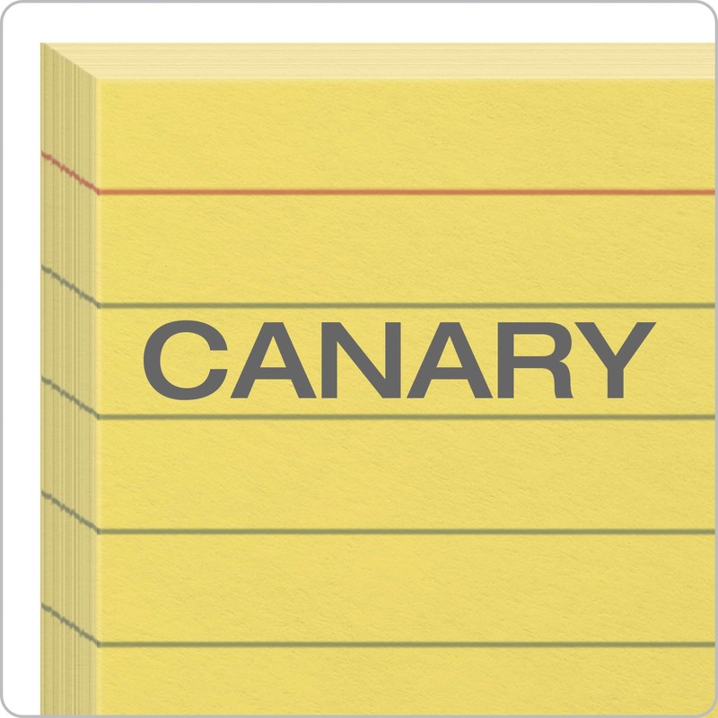 Oxford(R) Colored Recycled Index Cards, Ruled, 3in. x 5in., Canary,