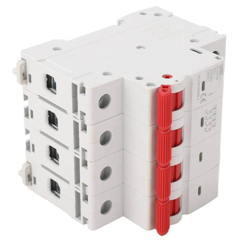 6KA 4P Miniature Circuit Breaker PP Flame Retardant Circuit Breaker