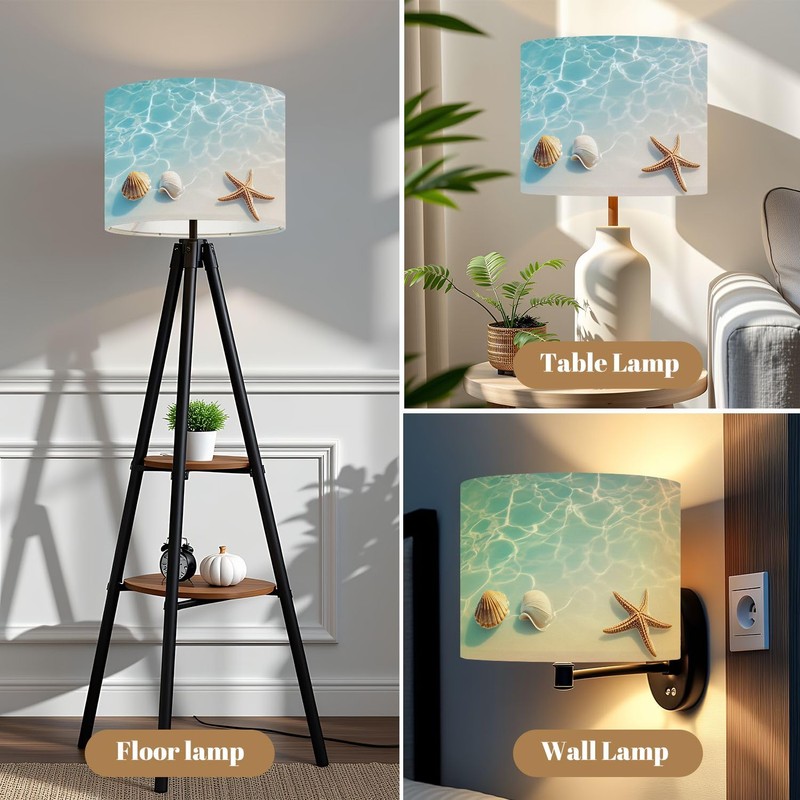Drum Lamp Shades 1 Pack Easy Assembly Required, 13’’ W