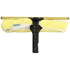 Ettore Professional Brass Backflip Window Cleaning Combo Tool, 14-Inch
