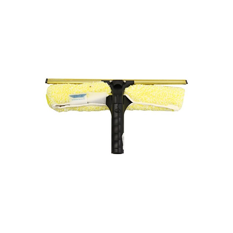 Ettore Professional Brass Backflip Window Cleaning Combo Tool, 14-Inch
