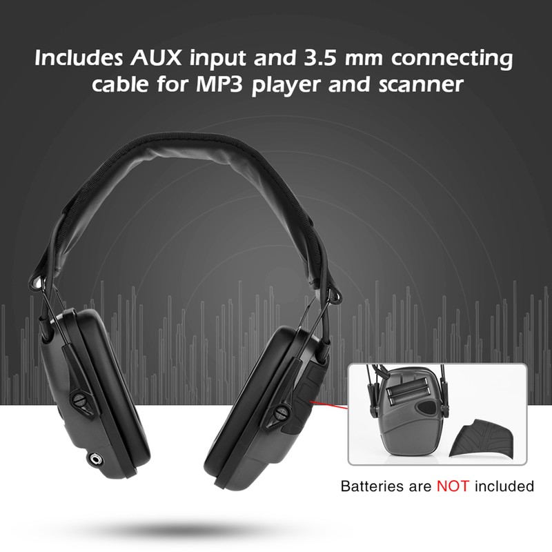 Sport Sound Amplification Electronic Earmuff NoiseProof Hunting Earmuff for Outdoor
