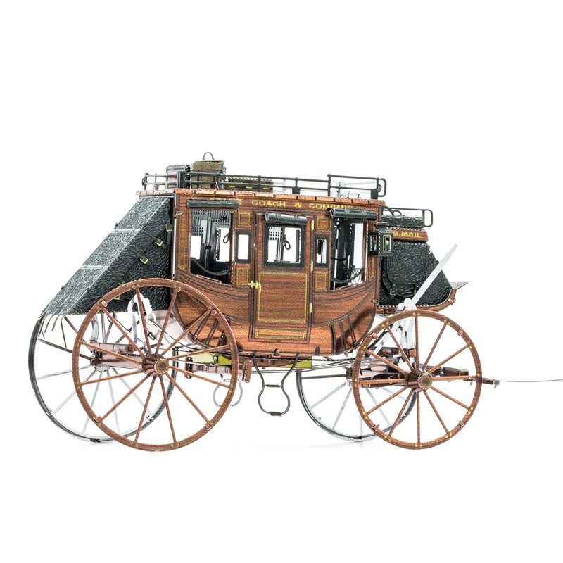 DCD Model Kit Moderate Difficulty Steel Wild West Stagecoach Metal