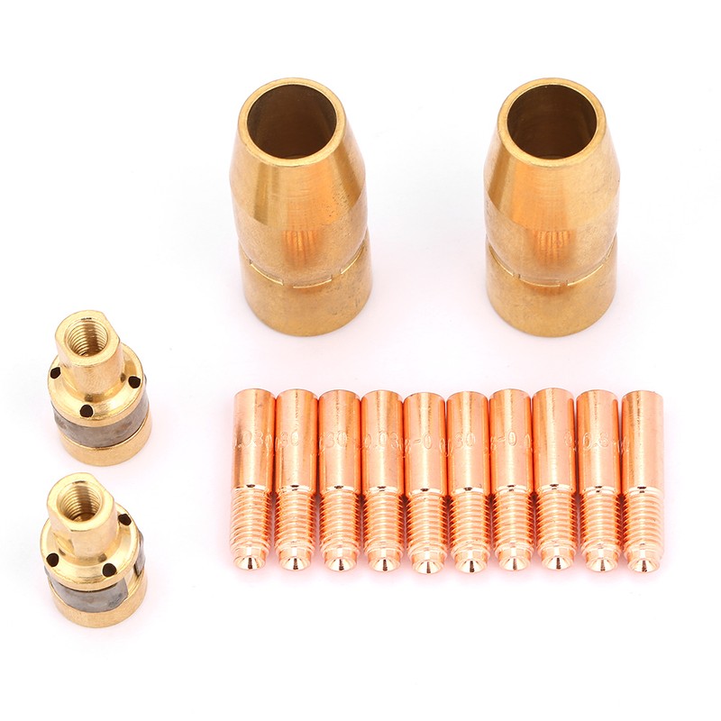 14Pcs Set Welding Set Nozzle Contact Tip Mig Parts Fit