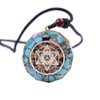 Orgon Metaron Cube, Orgonite Pendant, Reiki Healing Necklace, Blue, Agate