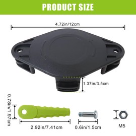 Xspeedonline Weed Wacker Head ACFHRL2 Compatible for RYOBI 18V Auto-Feed String Trimmers P2080, P2008A, P2008, P201001 Trimmer Head with Quickload Weed Wacker Blades, Screw, Wrench (10+4+1)