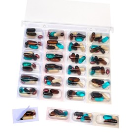 Cold Seal Medication Blister Cards, 2XL Controlled & Unit Dose Pill Packaging System 6 Pack, Color Coded, Easy Perforated Separation, No Sealing Equipment Needed