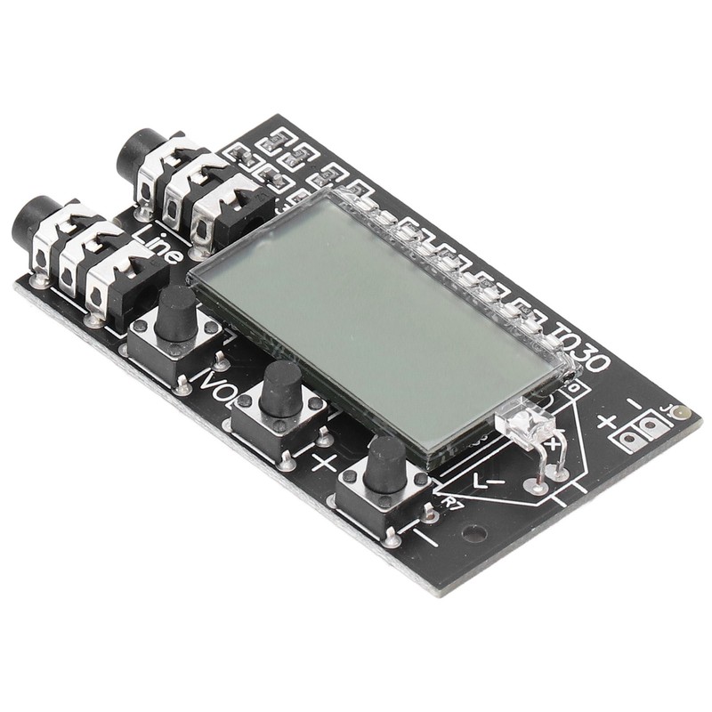 FM Transmitter Board Digital LCD 2 Channel 76MHz‑108MHz Stereo Audio