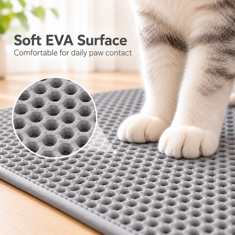 Double Layer Cat Litter Mat for Litter Boxes – Honeycomb