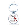 Generic Cardinal Keychain Bereavement Sympathy Gift - Remembrance Grief Red