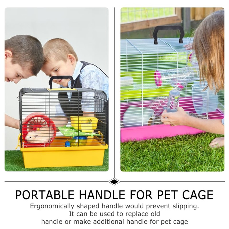 10pcs Plastic Cage Handle: Replacement Crate Handles for Pet Carrier